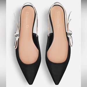 Dior J'Adior Slingback Flat Sz 38